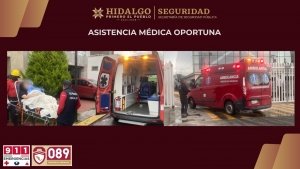 Operador del 911 del C5i Hidalgo asiste parto mediante videollamada