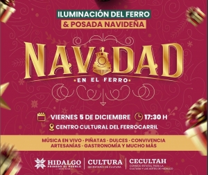 Navidad llegará al Centro Cultural del Ferrocarril este viernes