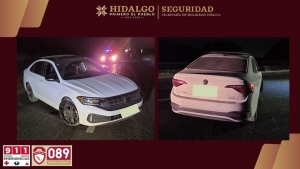 Polic&iacute;a Estatal recupera veh&iacute;culo robado tras persecuci&oacute;n sobre la Pachuca - Cd. Sahag&uacute;n