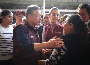 Sheinbaum y Menchaca supervisan atención a comunidades afectadas