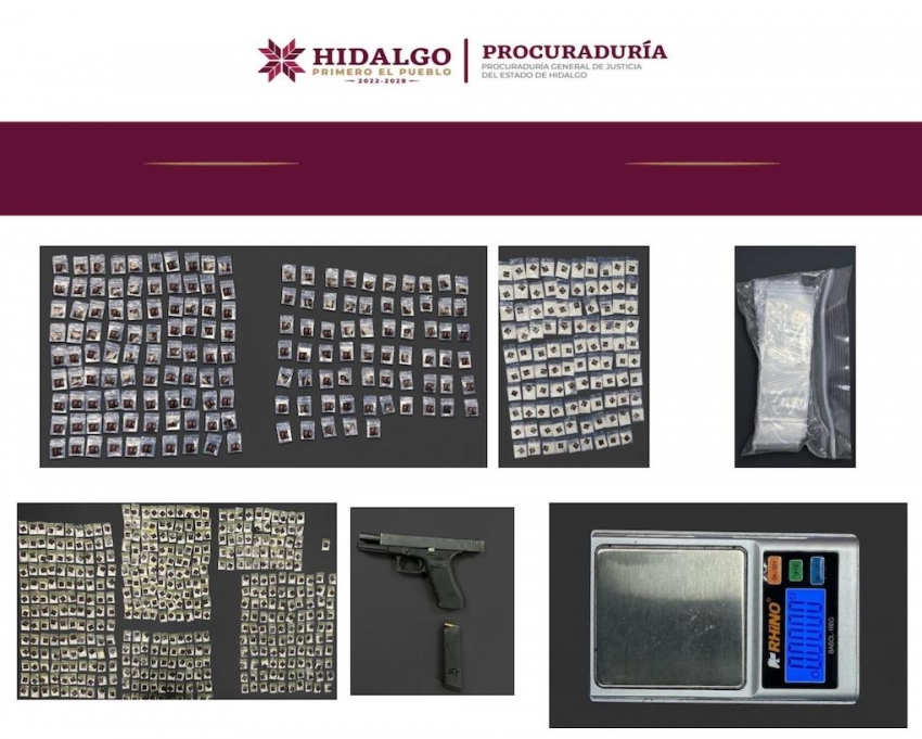 Golpe al narcomenudeo; AIC asegura 7 mil 500 dosis de droga y detiene a dos hombres en Tlaxcoapan