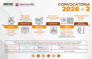 Universidad Digital del Estado de Hidalgo mantiene abierta su Convocatoria 2026-II