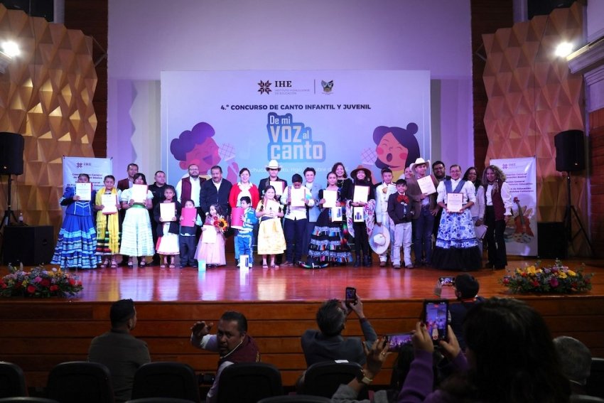 Premia SEPH el talento estudiantil en el 4.º Concurso de Canto “De mi Voz al Canto”