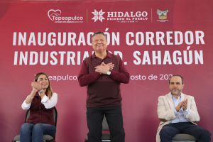 Julio Menchaca inaugura modernización del corredor Industrial de Ciudad Sahagún