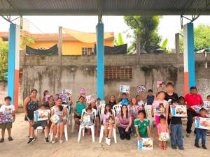 Cartas con Valor fomenta principios en la ni&ntilde;ez en Huejutla
