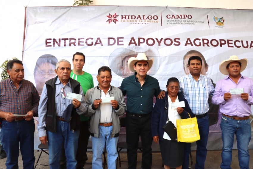 Con hechos, respalda gobierno de Hidalgo a pequeños productores tras afectaciones climáticas