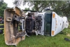 Autobús con jornaleros agrícolas se accidentó en Florida