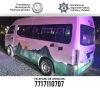 Recuperan unidad de transporte público con reporte de robo