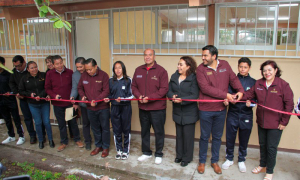 Entrega de infraestructura escolar a estudiantes y docentes de Actopan