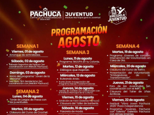 Pachuca conmemora el mes de la juventud con m&aacute;s de 30 actividades