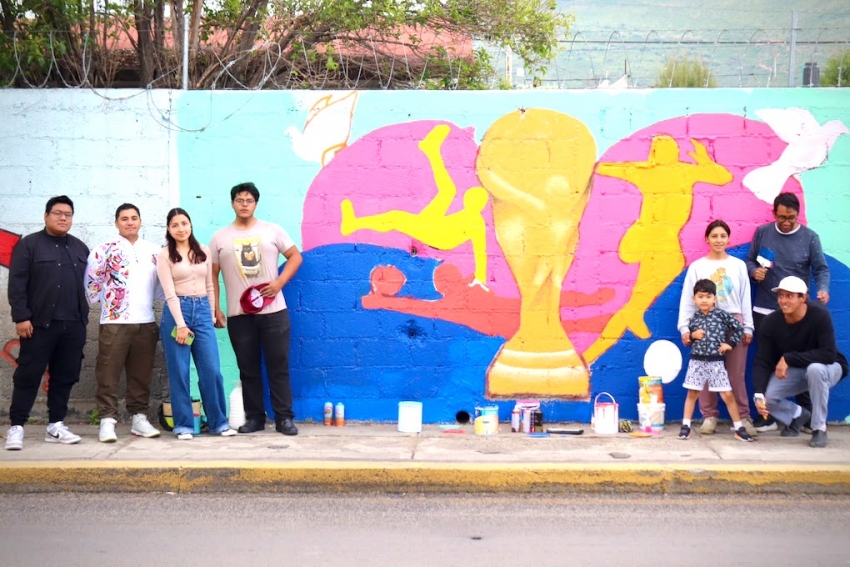 Inhjuve combate la delincuencia con arte mediante la Jornada Nacional de Murales y Mosaicos