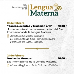 Conmemoran con jornada cultural el D&iacute;a Internacional de la Lengua Materna