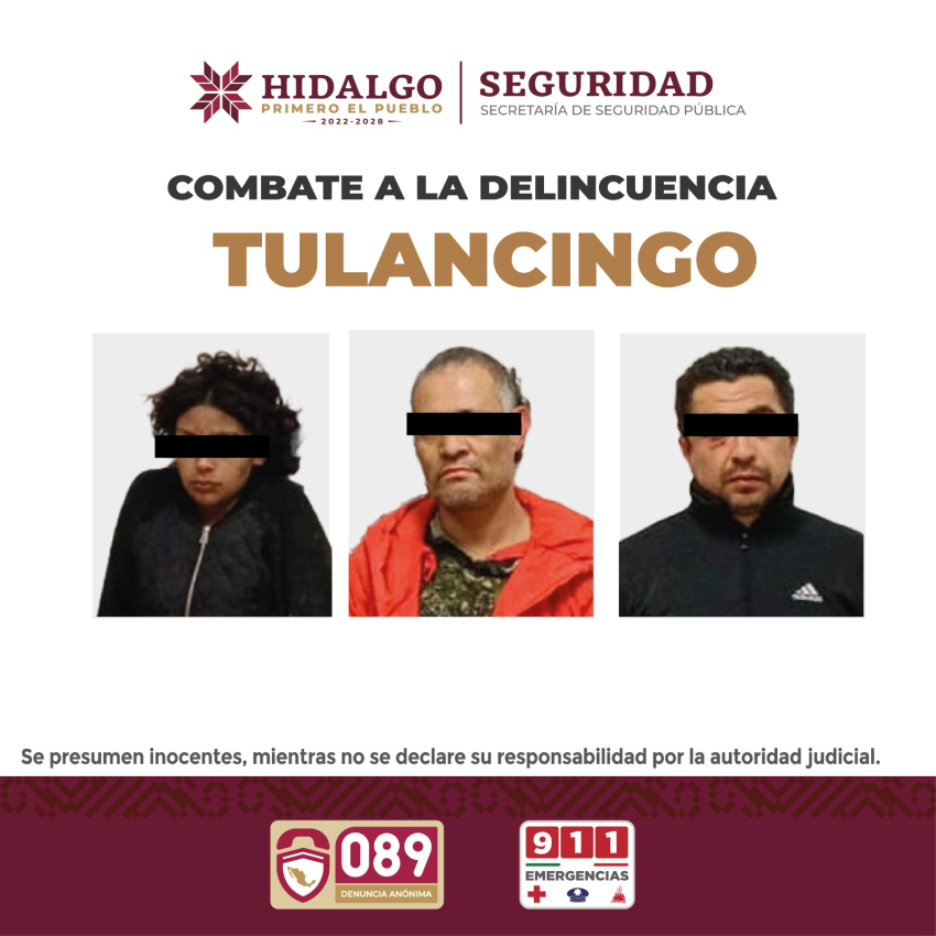 SSPH detiene a presuntos responsables de balacera en bar de Tulancingo