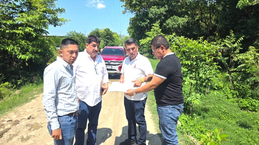 Alfredo San Román supervisa obras y proyecta nuevas acciones para el bienestar de Huejutla