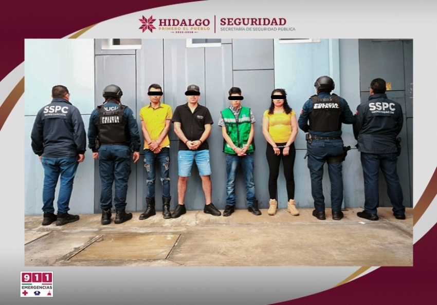 SSPH detiene a grupo que presuntamente extorsionaba a transportistas en la carretera México – Tuxpan