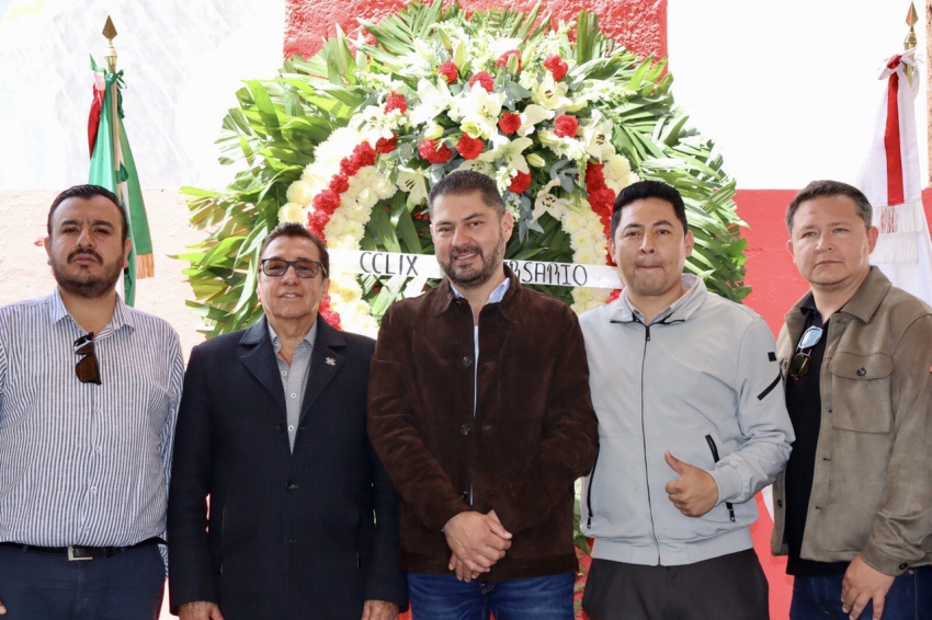 Guardia de honor con motivo del 259 Aniversario de la Primera Huelga Minera en América Latina 
