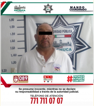 Polic&iacute;a de Pachuca recupera veh&iacute;culo robado y asegura a un hombre