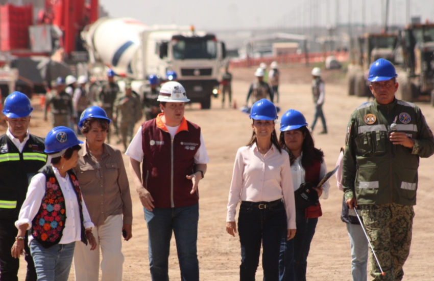 Construcción del tren Cdmx-AIFA concluye este año; tramo AIFA-Pachuca tiene un avance del 9.3 por ciento: presidenta Claudia Sheinbaum