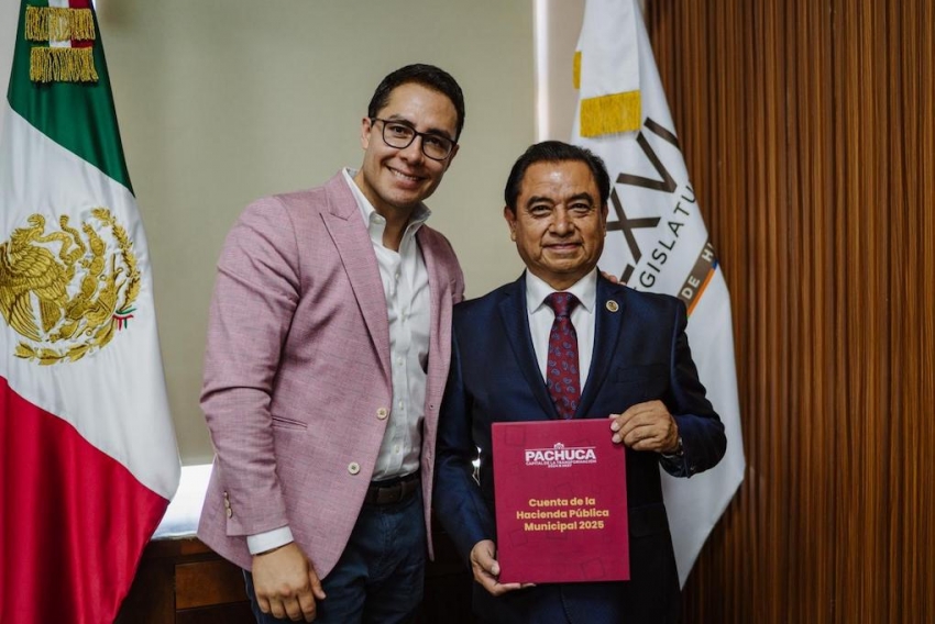 Jorge Reyes entrega la Cuenta Pública 2025 de Pachuca ante el Congreso de Hidalgo
