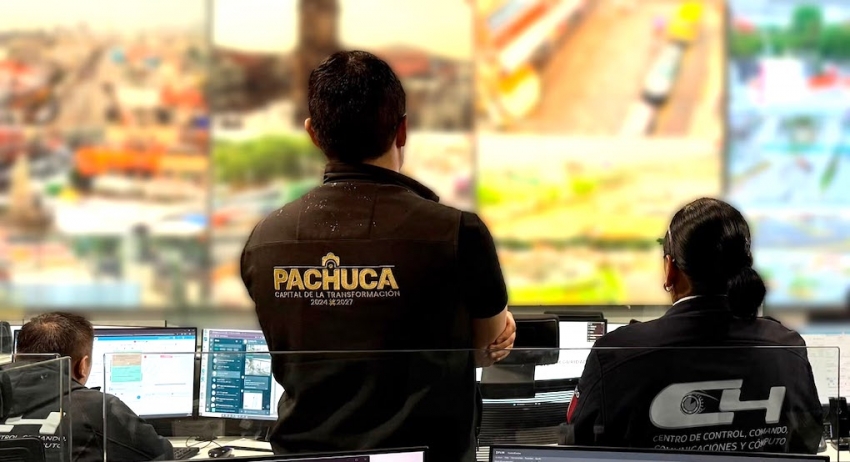 Pachuca inicia instalación de 556 nuevas cámaras para fortalecer la videovigilancia en la ciudad