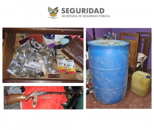 Logra SSPH decomiso de presunta droga en Epazoyucan 