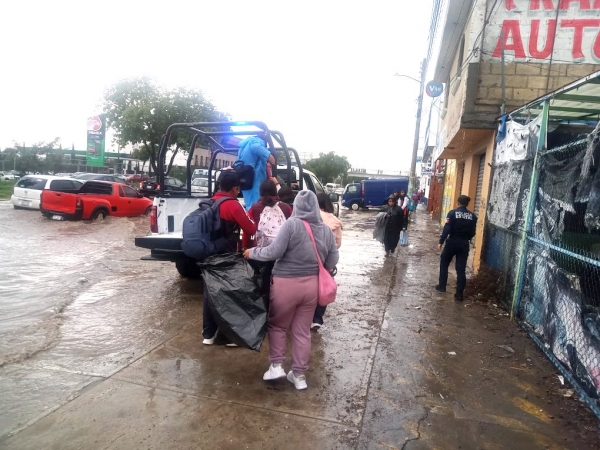 Polic&iacute;a estatal refuerza monitoreo y apoyo preventivo por lluvias