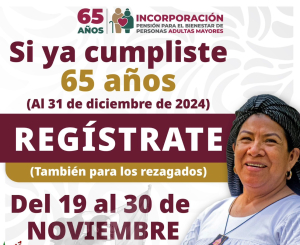 Quedan tres días para el registro a la Pensión de Adultos Mayores