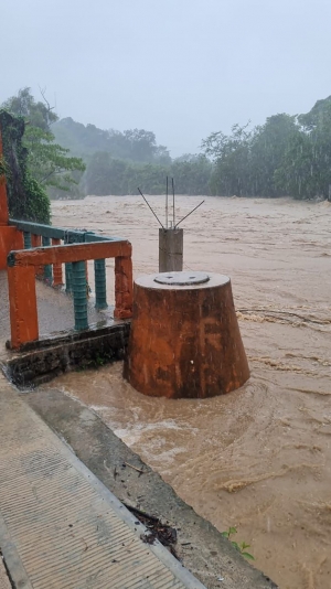 Se registran inundaciones con afectaciones en viviendas de San Felipe Orizatlán
