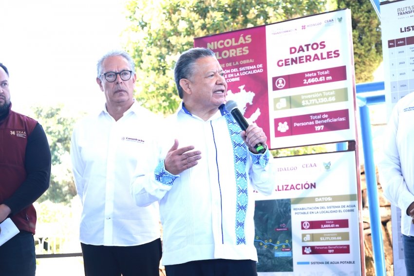 Gobiernos de Hidalgo y de México aplican más de 326 millones de pesos para Nicolás Flores 