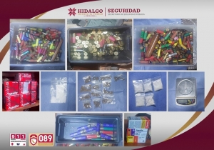 Desarticulan punto de narcomenudeo y almac&eacute;n de armas en Tulancingo