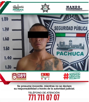 Policía de Pachuca detiene a hombre por presunto robo de autopartes