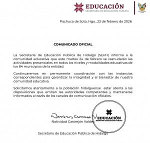 Comunicado Oficial SEPH