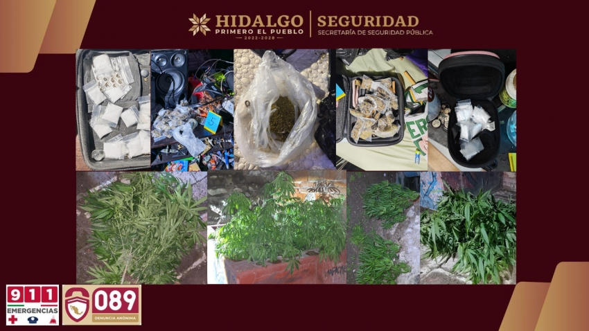 Caen 5 presuntos narcomenudistas en Pachuca, tras operativo de la SSPH