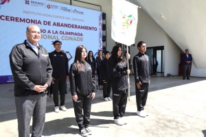 Natividad Castrej&oacute;n abandera delegaci&oacute;n hidalguense rumbo a la Olimpiada Nacional CONADE