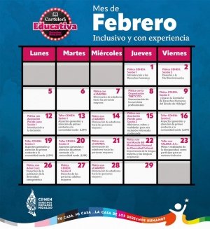 CDHEH Presenta cartelera educativa.