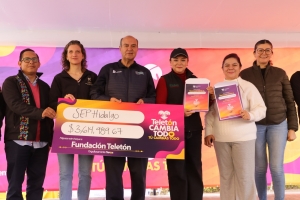 Comunidad educativa de Hidalgo reafirma solidaridad con el Teletón