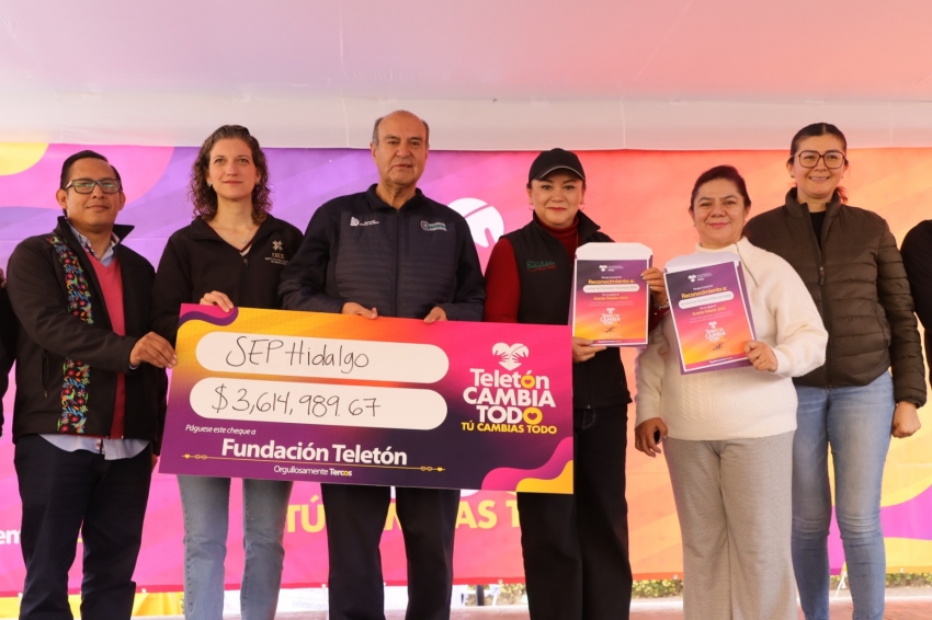 Comunidad educativa de Hidalgo reafirma solidaridad con el Teletón