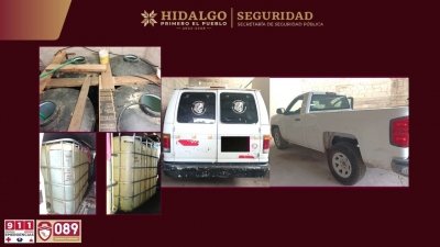 SSPH frena robo de combustible por drenaje en Atotonilco de Tula