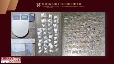 SSPH desmantela punto de narcomenudeo en Ixmiquilpan