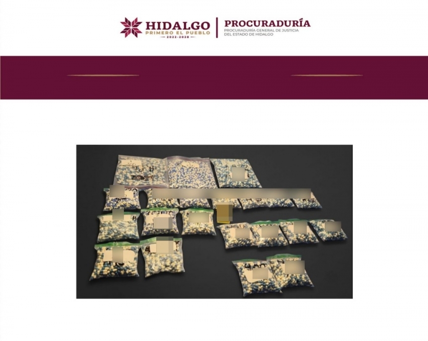 AIC de la PGJEH detuvo en Mineral de la Reforma, a dos personas por narcomenudeo