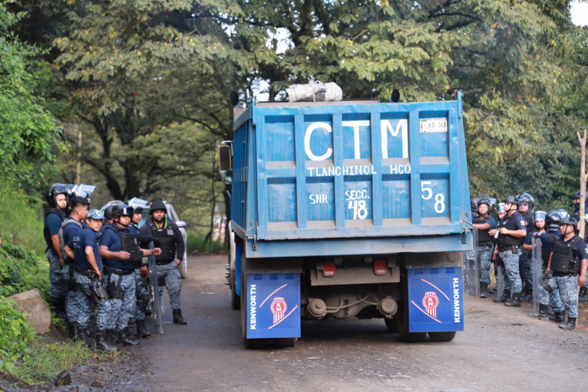 DESBLOQUEO DEL ACCESO A MINERA AUTLÁN EN MOLANGO