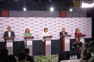 Ataques entre candidatos, críticas a gestiones como alcaldes y legisladores, pocas propuestas, transcurrió debate por  Actopan