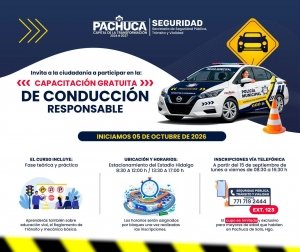 Pachuca ofrece capacitaci&oacute;n gratuita para conducci&oacute;n responsable