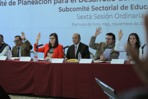 Realizan Sexta Sesión Ordinaria del Subcomité Sectorial de Educación del COPLADEHI