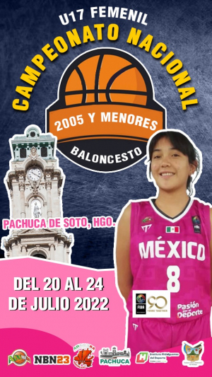 Pachuca sede del Campeonato Nacional de Baloncesto U17 Femenil