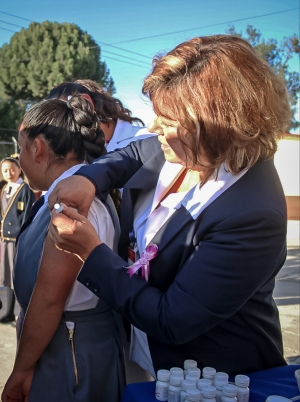 Hidalgo, tercer lugar nacional en el avance de aplicaci&oacute;n de vacunas contra el VPH