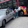 Maniobra de reversa provoca percance con unidad del Sitmah