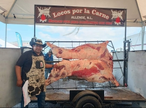 Javier Ju&aacute;rez, un parrillero orgulloso de representar a Hidalgo