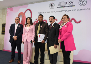 El Congreso de Hidalgo se une al mes de sensibilización sobre el cáncer de mama