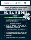 PERSONAL EDUCATIVO DE HIDALGO RECIBIR&Aacute; VACUNA DE REFUERZO CONTRA LA COVID-19 DEL 12 AL 14 DE ENERO  &nbsp;